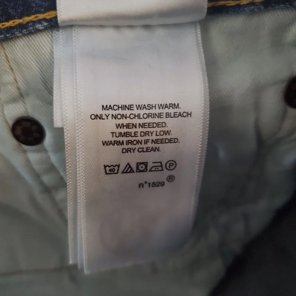 Polo Ralph Lauren‎ Varick Slim Straight Jeans 34x32 Actual 34x30 Paint Splatter